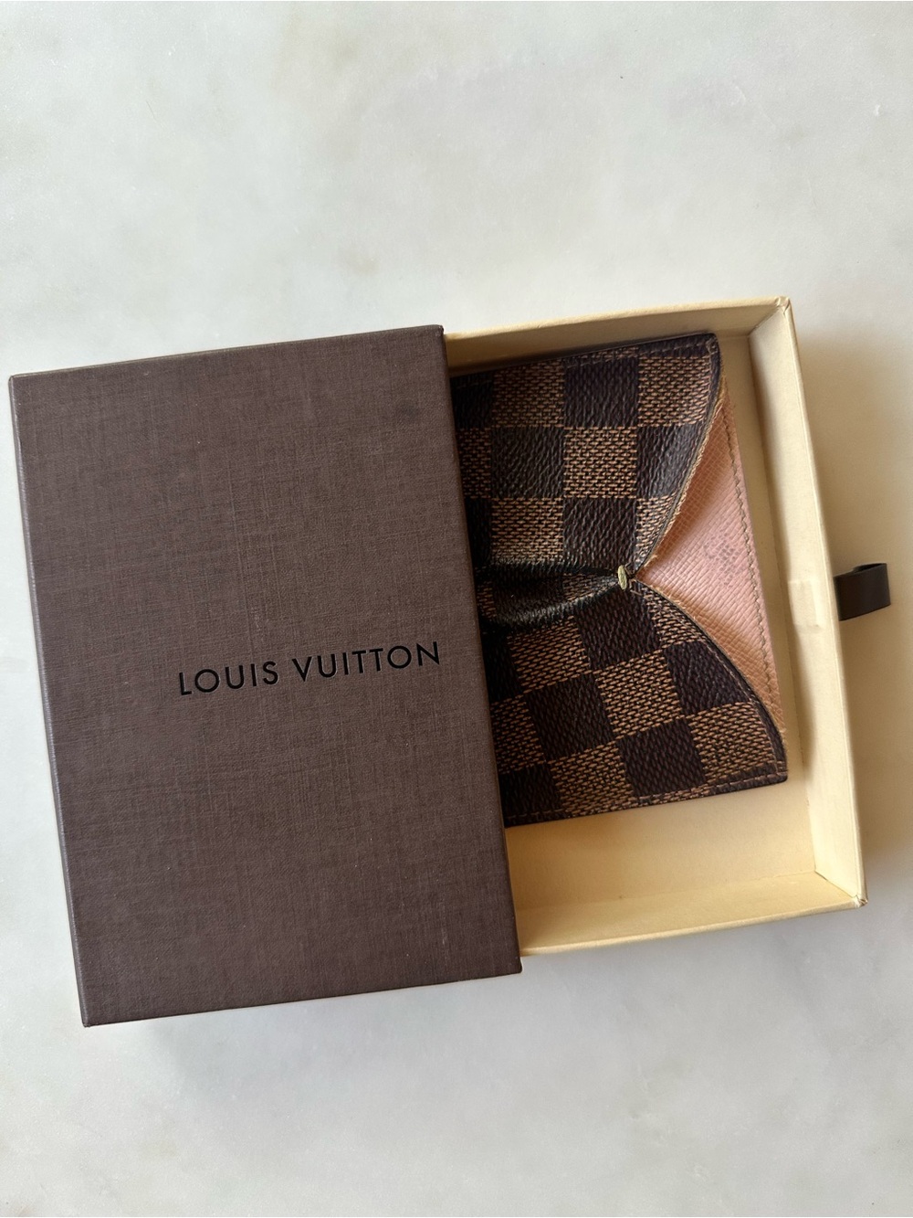 Louis Vuitton Pink Leather Cardholder